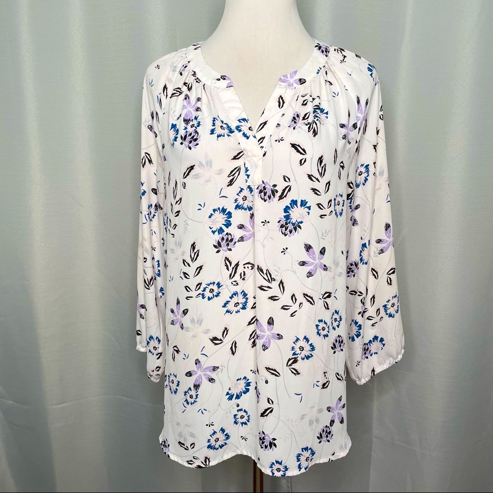 Ivanka Trump split neck blouse
